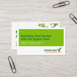 Gardener, Garden Center, Lawn Care Business Card
