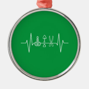 Gardener - Garden Tools Heartbeat Gardener Gift Metal Ornament