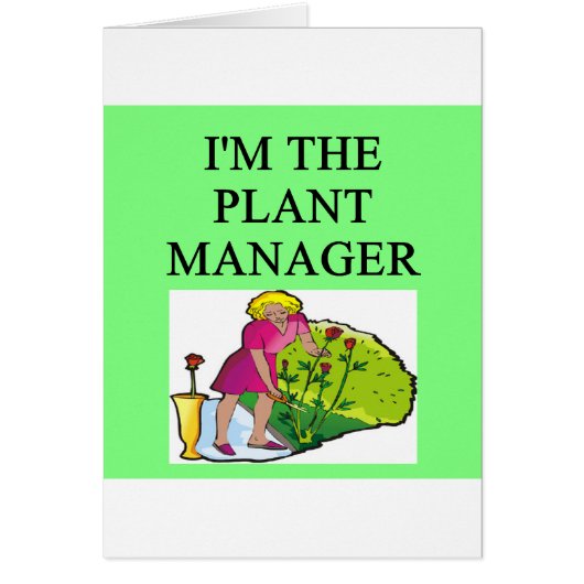 gardener gardening joke cards (Front)