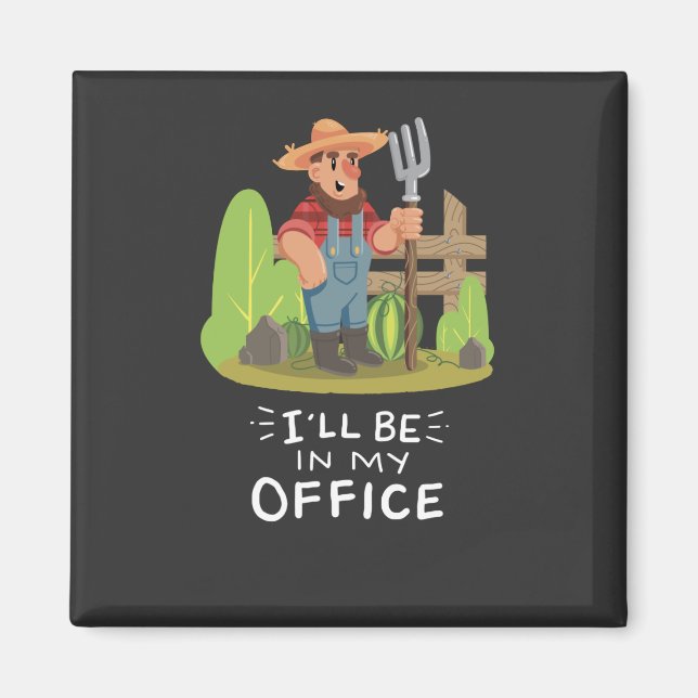 Gardener Gardening Magnet (Front)