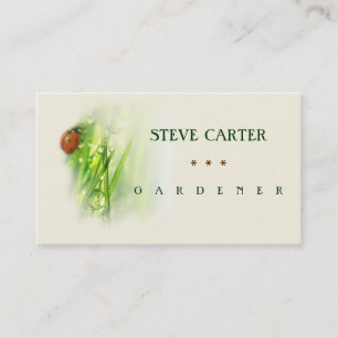 Gardener, Green Life ECO BIO Florist Business Card