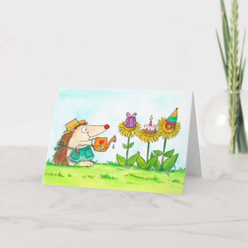 Gardener Happy Birthday greeting card by N Janes