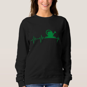 gardener heartbeat watering can gardening landscap sweatshirt