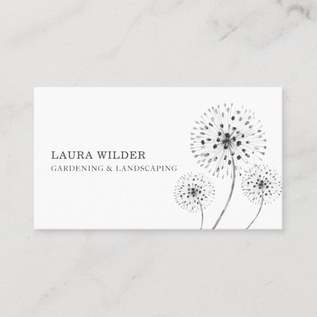 Gardener Landscaper Business Card (Front)