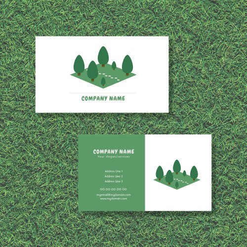 Gardener  Landscaper Business Card