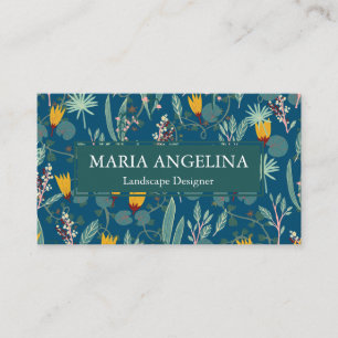 Gardener Landscaping Gardening Plants Modern Cool Business Card