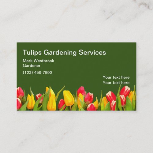 Gardener Landscaping Simple Business Card