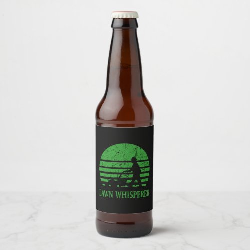 Gardener _ Lawn Whisperer Beer Bottle Label
