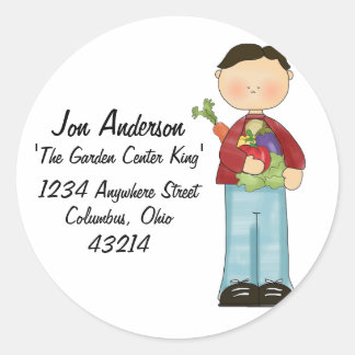Gardener Man Return Address Labels