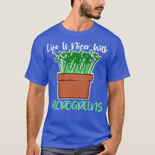 Gardener Micro Farming Healthy Microgreens  T_Shirt