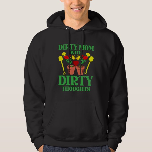 Gardener Mother  Plants Flowers Garden Gardening M Hoodie (Front)