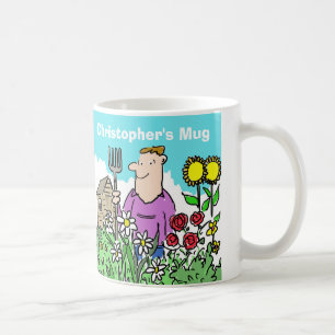 Gardener Mug. Add your Name Choice. Coffee Mug