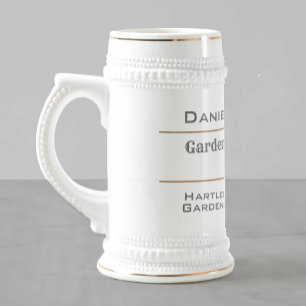 Gardener of the Year Gardening Trophy Beer Stein