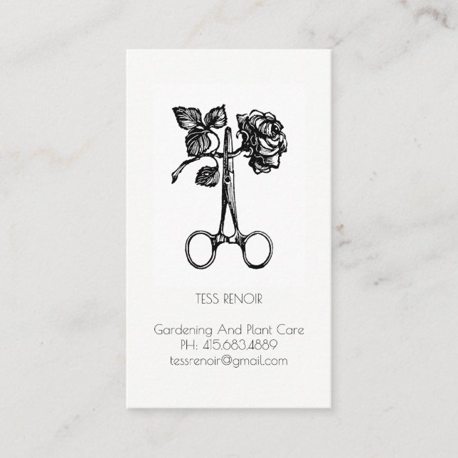 Gardener Or Plant Care Business Card (Front)