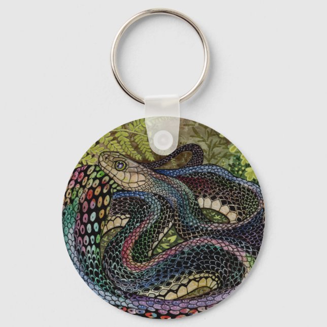Gardener Snake Study Beyond the Skin  Keychain (Front)