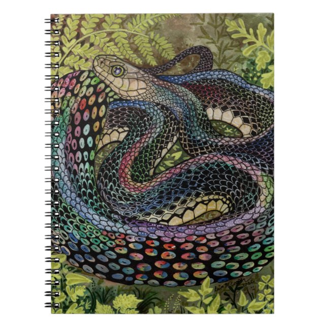 Gardener Snake Study Beyond the Skin  Notebook (Front)