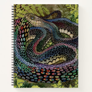 Gardener Snake Study Beyond the Skin  sketchbook Notebook
