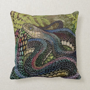 Gardener Snake Study Beyond the Skin Throw Pillow