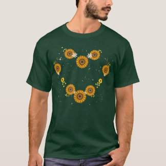 Gardener Sunflower Blossom Heart Botanical Garden  T-Shirt