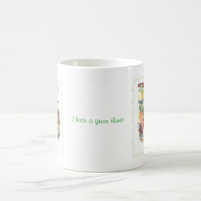 Gardener Teddy Bear Coffee Mug (Center)