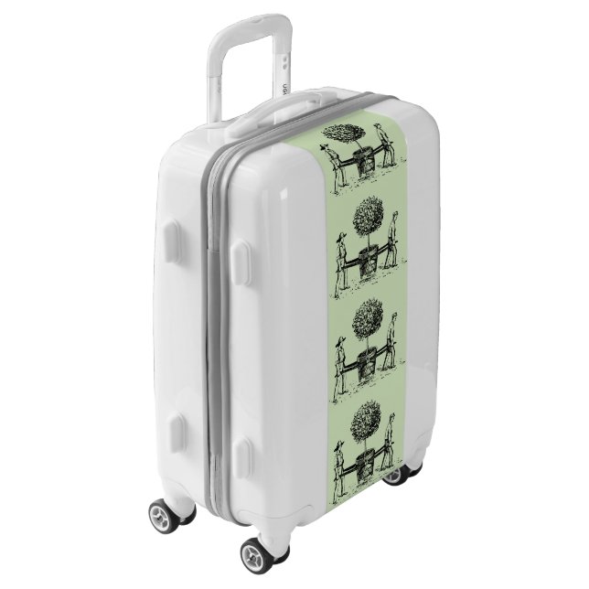 Gardeners and Tree Customizable Luggage (Rotated Left)