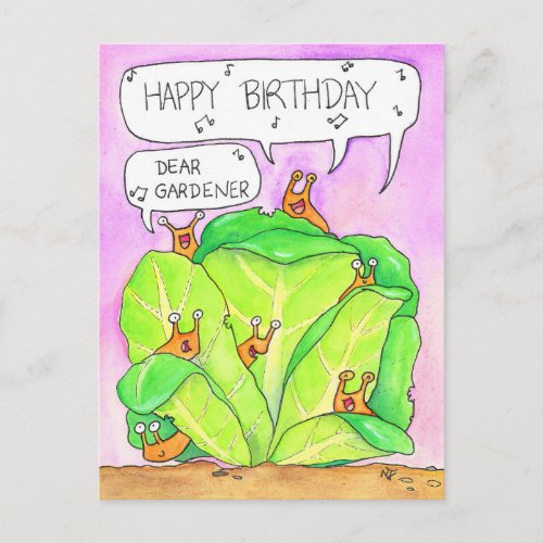Gardeners Birthday by Nicole Janes Postcard