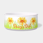 Gardener's Delight Bowl<br><div class="desc">You pet will love this colorful dish made just for them! Add their name, or custom text, or remove for a simple flower design.</div>