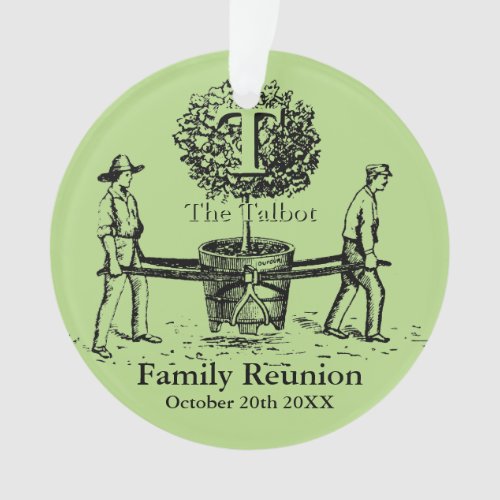 Gardeners Family Reunion ornament custom Name