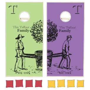 Gardeners Family Reunion personalized Cornhole Set