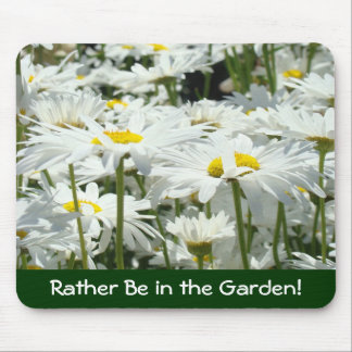 Gardeners gifts Rather Be Gardening mousepad Daisy
