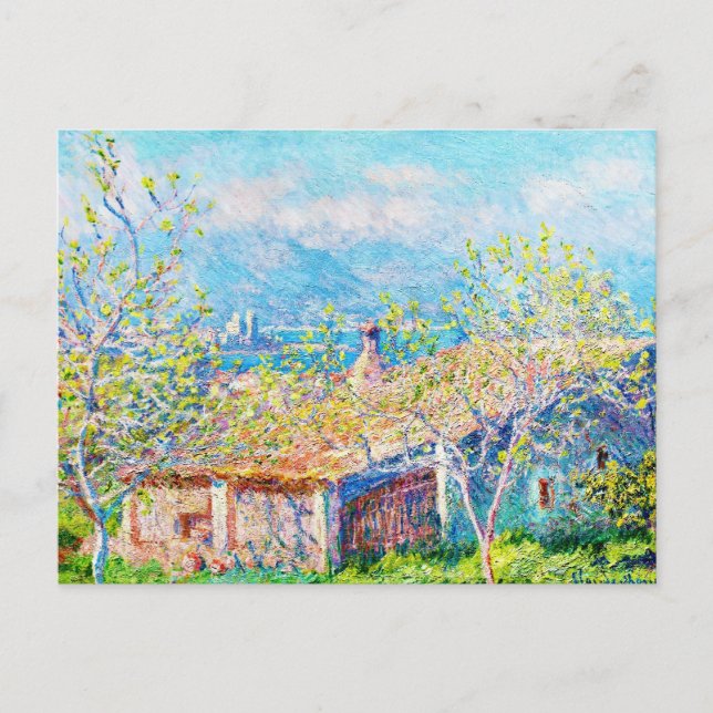 Gardener's House at Antibes Claude Monet Postcard (Front)