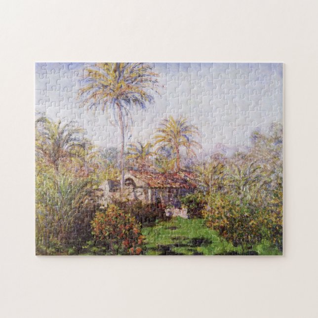 Gardener's House at Bordighera Monet Fine Art Jigsaw Puzzle (Horizontal)
