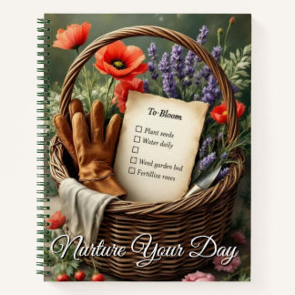 Gardener's To-Do Basket | Charming Floral Notebook
