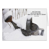 Gardener's Watering Can Card (Front Horizontal)