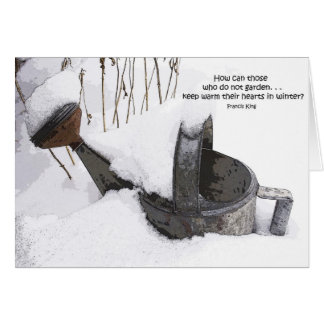 Gardener's Watering Can Card