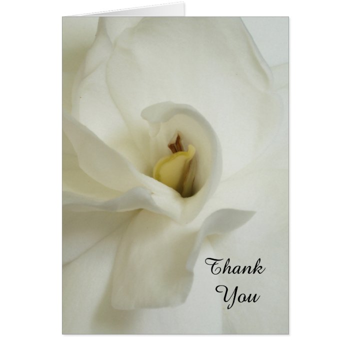 Gardenia Bereavement Sympathy Thank You Card