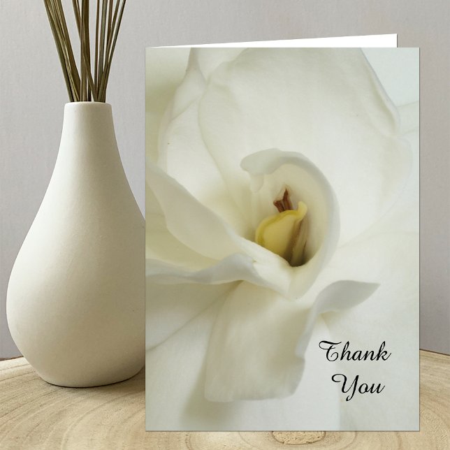 Gardenia Bereavement Sympathy Thank You Card (Creator Uploaded)