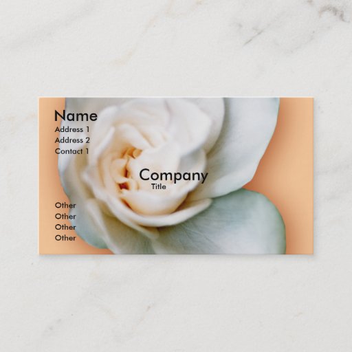 Customizable Gardenia Business Card Template