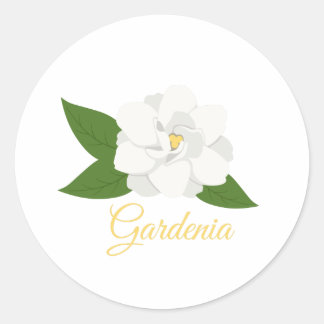 Gardenia Classic Round Sticker