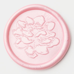 Gardenia Floral Wax Seal Sticker