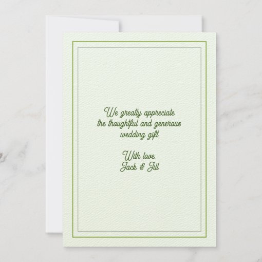 Thank You Message Cards