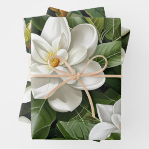 Gardenia Flowers Wrapping Paper