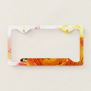 Gardenia License Plate Frame