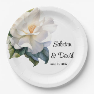 Gardenia paper plates