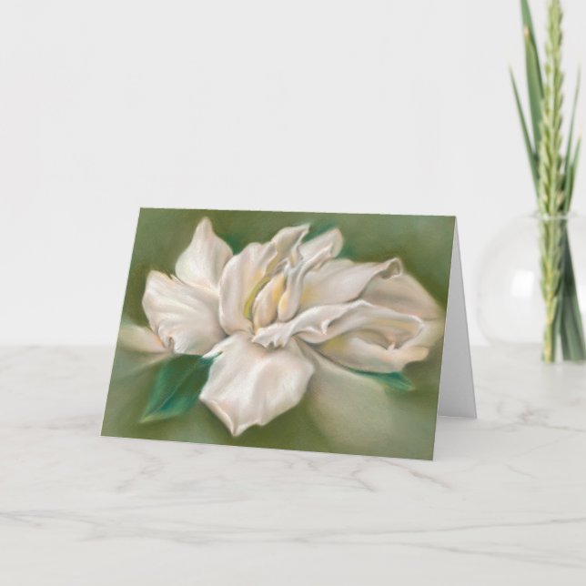 Gardenia Pastel Artwork Card (Front)