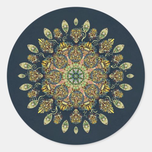 Gardenia Window Mandala Sticker