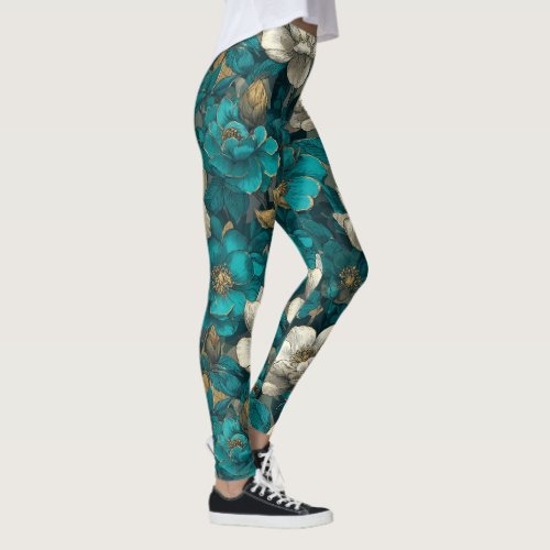 Gardenias Flower Athletic Gardenias Fantasy Gifts  Leggings