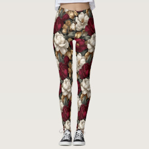 Gardenias Flower Exercise Gardenias Sparkle  Leggings