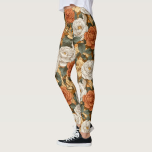 Gardenias Flower Fitness Fashion Gardenias Floral  Leggings