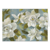 Gardenias on Slate Blue (Front Horizontal)